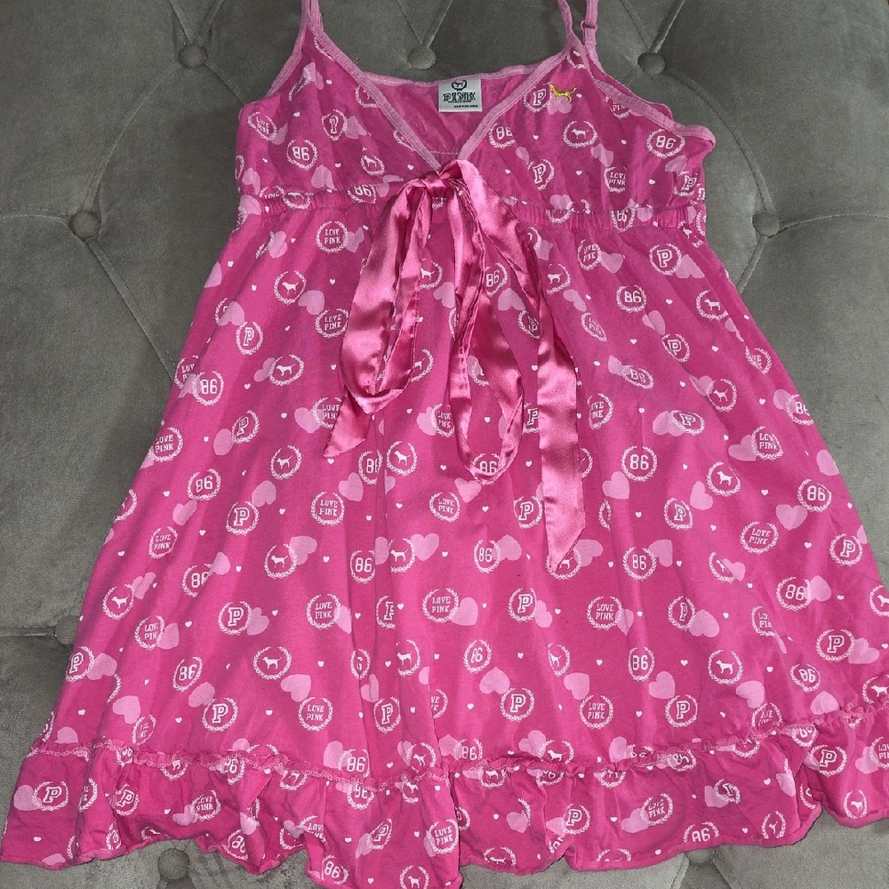 PINK Victoria's Secret Nightgown With Retro Print